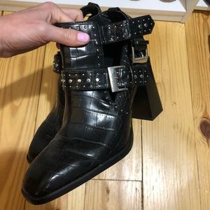 Zara buckle booties
